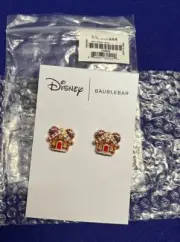 Baublebar Disney Christmas Mickey Mouse Gingerbread House Earrings NEW