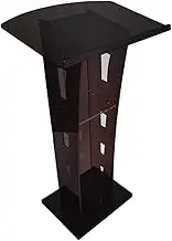 Clear Acrylic Pulpit Podium Stand, Lecterns & Podiums Modern, Teacher Podium, Portable Pulpits for Church, Conference, Speech, Classroom