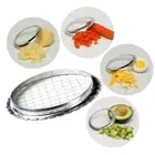 2PCS Vegetable Egg Slicer Cutter Manual Pressed Chopper Kitchen Slicing Tools