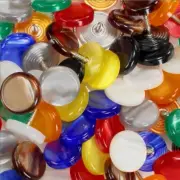 Accordion plastic button with screw (10 pcs)