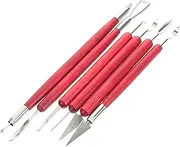 Ergonomic Clay Sculpting Tool Set Double-Ended Pottery Carving Knives Precision Trimming for DIY Pottery Projects
