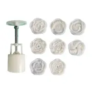 Mooncake Stamps Mooncake Molds Plum Blossom Shape for Mid-Autumn Festival Baking