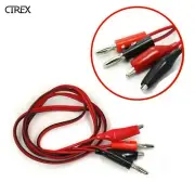 Banana plug to Alligator Clip Clamp for Multimeter Connector Probe test Lead