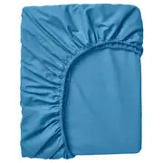 VÅRVIAL fitted sheet for day-bed, blue, Single
