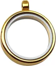 Angoily Necklaces Choker Locket Pendants for Jewelry Making Round Photo Charm Pendant Locket Pendant for Men Locket Pendant Necklace Small Photo Pendant Charm Bezel Boxed Glass