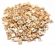 100 Scrabble Tiles For Crafting Or Game Replacement Pieces