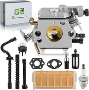 1123-120-0620 Carburetor with Primer Bulb Negative Pressure Pipe Fuel Filter for STIHL Chainsaw MS230 MS250 MS250C