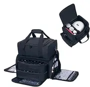 [Générique] Cosmetic Bag Organizer, Travel Nail Art, Large Nail Kit, Nail Polish Holder, Nail Storage Case, Nail Kit Travel, Cosmetic Organizer Bag, Nail Art Storage, Travel Nail Kit, Portable Nail Organizer,