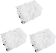 VANZACK 3pcs Fish Breeding Box: Transparent Aquarium Isolation Box Clear Fish Incubator Breeding Divider Hatching Tank with Suction Cup for Shrimp