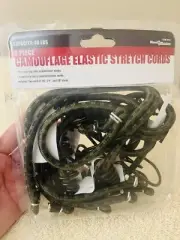 NEW HAULMASTER 6 PIECE CAMOUFLAGE ELASTIC STRETCH CORDS 40# CAPACITY