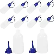 GETAJGHSD 10Pcs Precision Tip Squeeze Glue Bottles for Crafts Ldpe Applicator Bottles with Caps for Scrapbooking Painting and