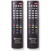 2PK Sansai 5in1 Universal TV Remote Replacement for Television/VCR/SAT/CBL/DVD