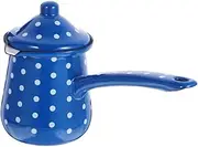 ABOOFAN Enamel Coffee Pot with Handle Multi Function Coffee Container for Hot Cold Drinks for Electric Stovetop Use Decorative and Safe Design