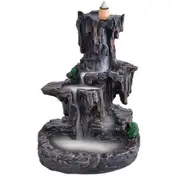 Backflow Mountain Waterfall Smoke - Waterfall Backflow Incense Burner Holder for Meditation, Yoga, and Home Decor - Incense Burner Censer Holder +100 Cones