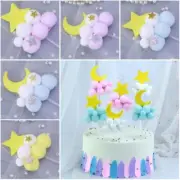 Star Cupcake Toppers Ball Cake Insertion Card Set Funny Cake Decoration