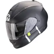 EXO-491 Code Matt Black-Silver Full Face Helmet