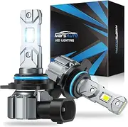 Marsauto M1S 9012 Bulbs 2024, 24000LM Super Bright HIR2 9012 Fog Bulbs with 1:1 Mini Design, 6000K White 9012 Powersport Bulbs Wireless Direct Insertion, 3 Min Plug and Play, IP68, Pack of 2
