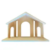 Christmas Nativity Stable | Wood Nativity Manger Scene Creche | Christmas Décor