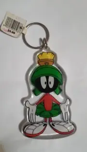 VERY RAR HOUSTON Six Flags AstroWorld Keychain MARVIN THE MARTIAN LOONEY TUNES