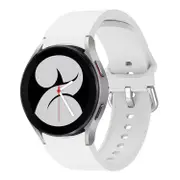 Catzon 20mm Silicone Watch Strap For Samsung Galaxy Watch 4 Watch Series-White