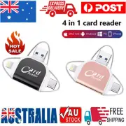 Multi-Port 4 in1 UnivRHsal Card Reader, Memory Card Reader Multiport Adapter