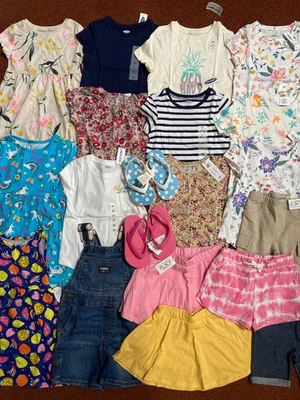 NEW Huge Toddler Girls Size 3T Clothing Lot Outfits OLD NAVY TCP OSHKOSH NWT