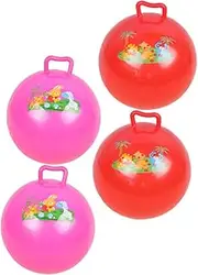 Totority 4 Pcs Pat The Ball Bouncy Ball Inflatables for Educational Balls Inflatable Hop Ball Educational Jumping Ball Inflatable Balls PVC