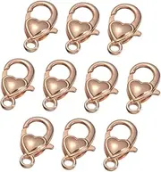 Veemoon Jewelry Making Clasps 10pcs Alloy Lobster Clasp Claw Swivel for DIY Keychain Accessories