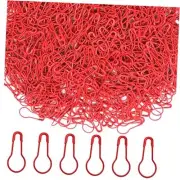 500 pcs Safety Pin Clothing Tag Pins Bulb Pin Metal Gourd Pin Calabash Pin Red