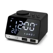 K11 Bluetooth-compatible 4.2 Radio Alarm Clock Speaker LED Digital Alarm Clock