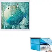 Concealed Wall-Mounted Storage Cabinet, Bathroom Waterproof and Moisture-Proof Foldable Mural Storage Cabinet Without Perforated Storage Box,B