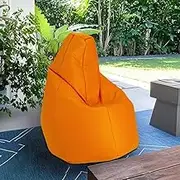 Floating Bean Bag For Pool No Fillers Outdoor Waterproof Oxford Bean Bag Cover Aterproof Bean Bag Reusable Bean Bag For Swimming Without Filler Garden Beach Camp Beanbag Sofa(Orange,S-D70cm-2.3ft-cove