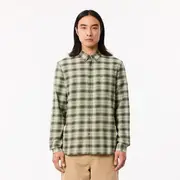 Regular Fit Wool and Cotton Flannel Shirt
