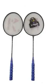 Badminton Racket Set of 2 , Pieces with Nano Plastic Shuttlecock 10 Piece