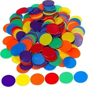 ERINGOGO 180pcs Color Card Packaging Bingo Markers Sorting Games Math Bingo Counting Poker Bingo Chips Game Chips Bingo Accessories Tally Playing Cards Acrylic Poker Chips Token Pirate