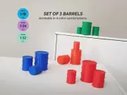 Set of 3 barrels. Scale 1:18, 1:24, 1:32. Garage equipment. Race Track equipment
