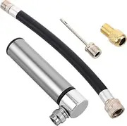 DINHEAROM Universal Valve Mini Bike Pump Portable Aluminum Alloy for Bicycles Road Basketball Easy to Carry Inflation