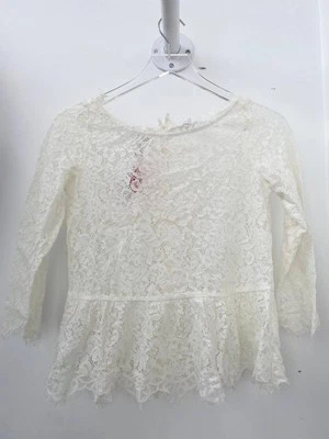 Joie koda lace blouse Porcelain