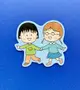 【震撼精品百貨】CHIBI MARUKO CHAN_櫻桃小丸子~小丸子造型貼紙-小丸子與小玉#57647