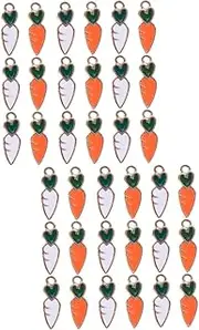 [Operitacx] Carrot Pendant Vintage Jewelry Sterling Silver Bracelet Bulk Ornaments Gold Plated Bangles Blush Decor Charms Bracelets Carrot Pattern Pendants Necklace Hanging Pendant