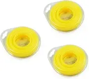 BESPORTBLE 3pcs Grass Trimmer Line Strimmer Brushcutter 15m Nylon Rope Cord Long Roll Trimmer