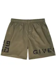 Givenchy Logo-print Shell Swim Shorts - Green L