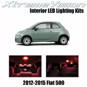 XtremeVision Interior LED for Fiat 500 2012-2015 (3 pieces) Red (for: Fiat)