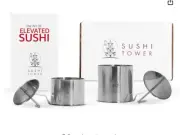 SUSHI TOWER The Original Kit - Premium Stainless Steel Sushi Making Set NIB