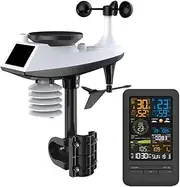 Tuya Weather Station Alarm WiFi Digital Wind Speed Direction Rainfall Light Index Air Quality Temperature Humidity Meter