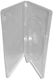 Triple (3-Disc) CLEAR 14mm DVD Boxes with Hinged Flap 100-Pak