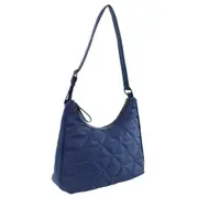 Pierre Cardin Ladies Nylon Geometric Hobo Bag Womens Bag - Navy