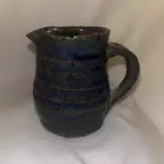 Vintage Miniature Studio Art Pottery Pitcher Signed 1993 2.5”