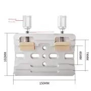 Dual-Slot Dovetail Plate 150x102mm-for SkyWatcher, Celestron, Vixen CNC, silvery