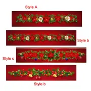 Christmas Table Runner Table Cloth Red 13 x 71 inch Tablecloth Christmas